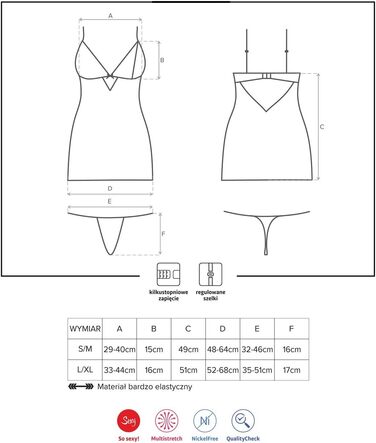 Сексуальний жіночий комплект спідньої білизни Obsessive: мереживний боді та танга, подарункова коробка (S-M, чорний)