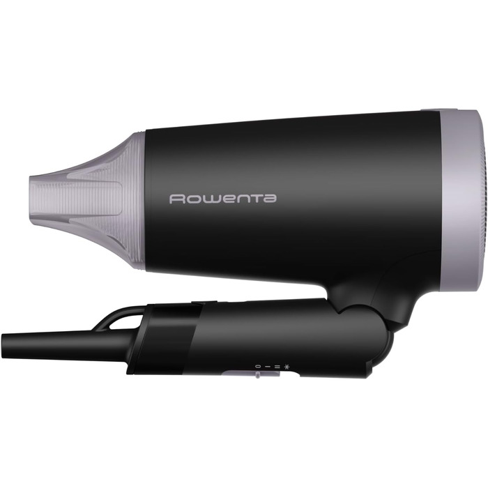 Фен для волосся Rowenta Express Style CV1801, 1900 Вт, з концентратором та режимом холодного повітря, чорний/фіолетовий