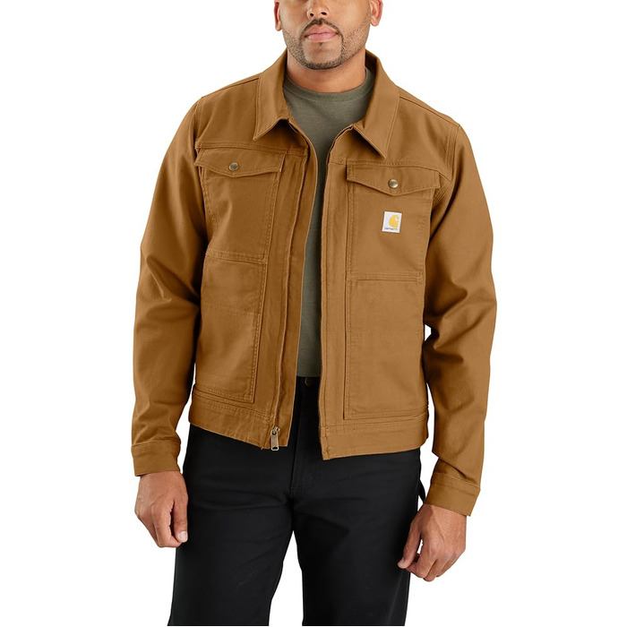 Чоловіча робоча куртка Carhartt Rugged Flex Relaxed Fit Duck Jacket, коричнева, розмір XL