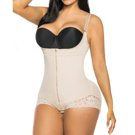 Корсет YIANNA для фігури: боді-шейпер, слінг, бежевий, XS. Сильний ефект контролю живота та формування фігури. Колумбійський дизайн.
