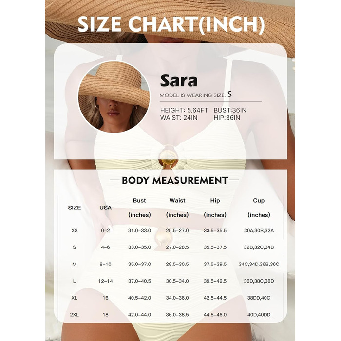 Бікіні-сет Herseas 2 шт. з металевим вирізом, висока талія, структурований, 2025, для літа, пляжу, бежевий