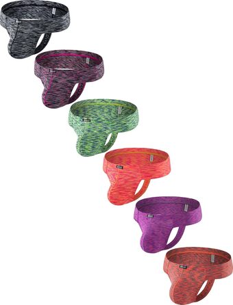 iKingsky чоловіча танга білизна (6 шт.) - смугаста, сексуальна, з низькою талією | Boxershorts для чоловіків