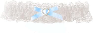 Шнурки для нареченої LeJulyeekay, мереживні, набір мереживних шнурків для весілля, аксесуар для вечірньої сукні (слонова кістка блакитний)