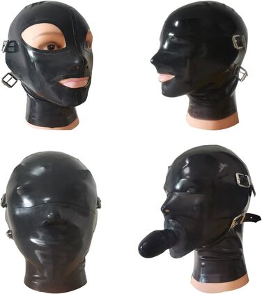 Латексна маска, гумовий дildo, SM-фетиш, плуг для пеніса, бондж, маска для рольових ігор