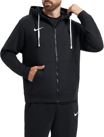 Чоловіча спортивна куртка-худі Nike NK FLC Park20 на блискавці, чорна (XXL)