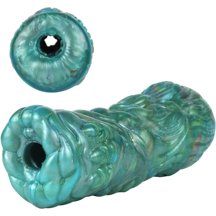 Іграшка для чоловіків Jixaxe Alien Monster - реалістична мастубаційна іграшка з вагінальним та анальним отвором, компактна, 3D, для соло