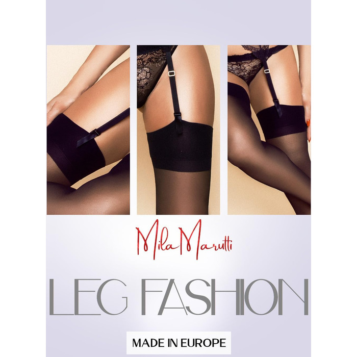 Нейлонові панчохи MILA MARUTTI 15 Den, чорні, для стріжок - 15 Den