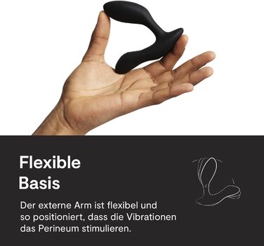 We-Vibe Vector + Virbierender Anal Plug: Масажер простати та периануму для чоловіків, дистанційне керування, додаток, гнучкий силіконовий секс-іграшка (чорний)