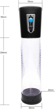 Електрична вакуумна помпа для збільшення пеніса - 20см Ø7см - для чоловіків