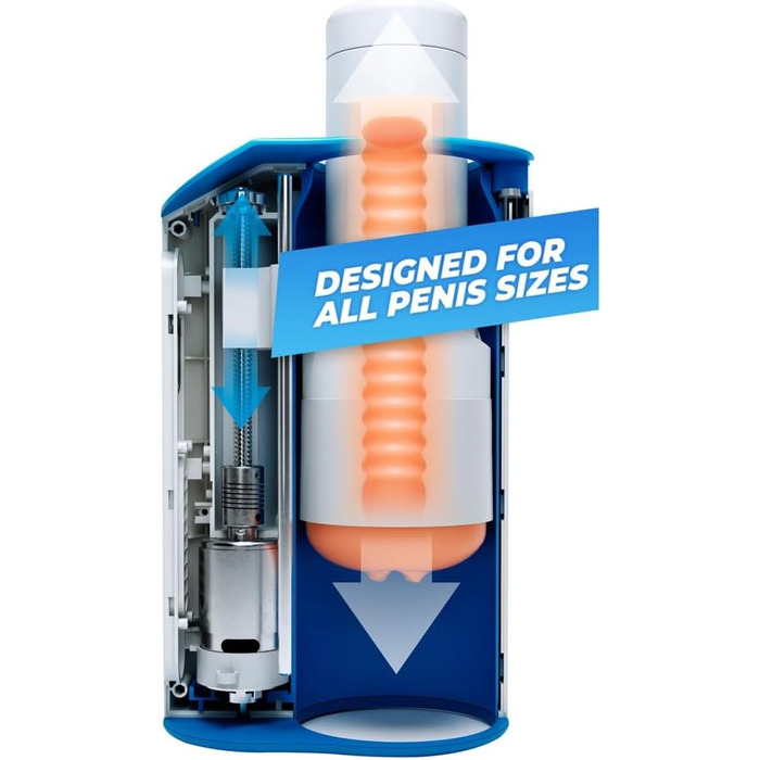 Автомасажер для чоловіків Autoblow Ai Ultra EU, білий, універсальний розмір