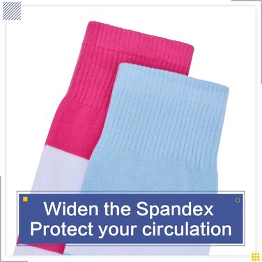 Вовняні шкарпетки Kayhoa з смугами, довгі (до стегна/коліна), універсальний розмір, великі розміри, фуксія/білий/синій/білий