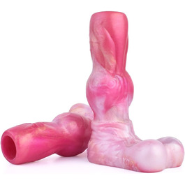 Реалістичний дилдо-манжета для чоловіків Jixaxe: збільшення, затримка еякуляції, з рідкого силікону