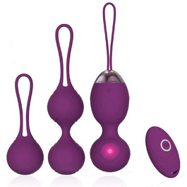 М'ячики Кегель 2-в-1 для вправ та масажу, набір Ben Wa - рекомендовані лікарями для тренування та зміцнення м'язів тазу