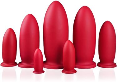 Анальний дildo NAIXBTY з силікону, XL, червоний: для стимуляції G-точки та простати, для жінок та чоловіків