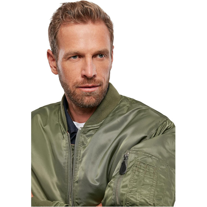 Чоловіча куртка-бомбер Brandit MA-1 Fliegerjacke, колір Olive 1, розмір XL