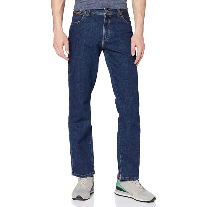 Чоловічі джинси Wrangler Texas Authentic Straight Fit, колір Darkstone Blue, 36W / 30L