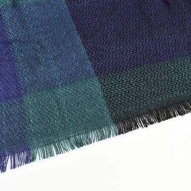 Шарф-палантин Heekpek у клітинку Tartan, теплий зимовий шарф преміум-якості (темно-зелений), 145x145 см