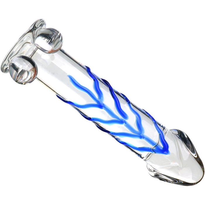 Скляний анальний плагін Hrekssi для стимуляції G-точки та аногеального масажу, для жінок та чоловіків