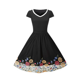 Сукня Rockabilly AXOE: святкова, з тюлю, A-силует, для вечірок та гостей на весіллі, F09 L