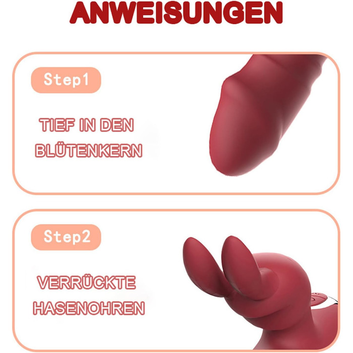 Вібратор PQKuss для жінок з кліторальною стимуляцією, анальний дildo, секс-іграшки 4 в 1, 30 режимів