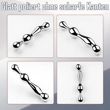 Анальний дildo з нержавіючої сталі з подвійним наконечником для масажу простати. Іграшка для дорослих, для жінок та чоловіків.