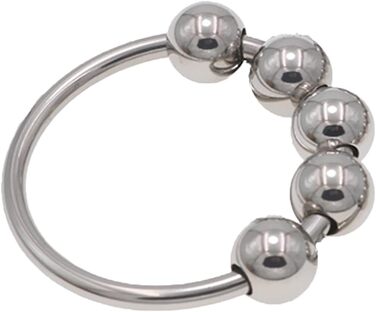 Набір з 6 сталевих кільців для пеніса з кульками, сталевий, для дорослих, секс-іграшка