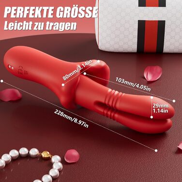 Вібратор для жінок з 10 функціями - стимулятор клітора, для пар, тихий, сексуальна іграшка