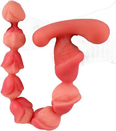 Анальний дildo з силікону NAIXBTY з набором кульок для ануса (5/6/7/8) - для чоловіків та жінок