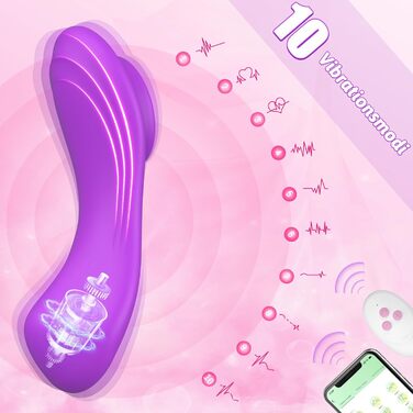 Вібратор-метелик DRAGOSTI Ultra-Thin 0.09Pfund - тихий, з магнітною підставкою та пультом керування, 10 режимів вібрації, для дорослих, для пар