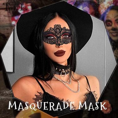 Маска для обличчя з мережива для жінок, чорна мереживна маска, костюм, вечірка, бал, карнавал, Хелловін, маска для очей (A) (Рожева)