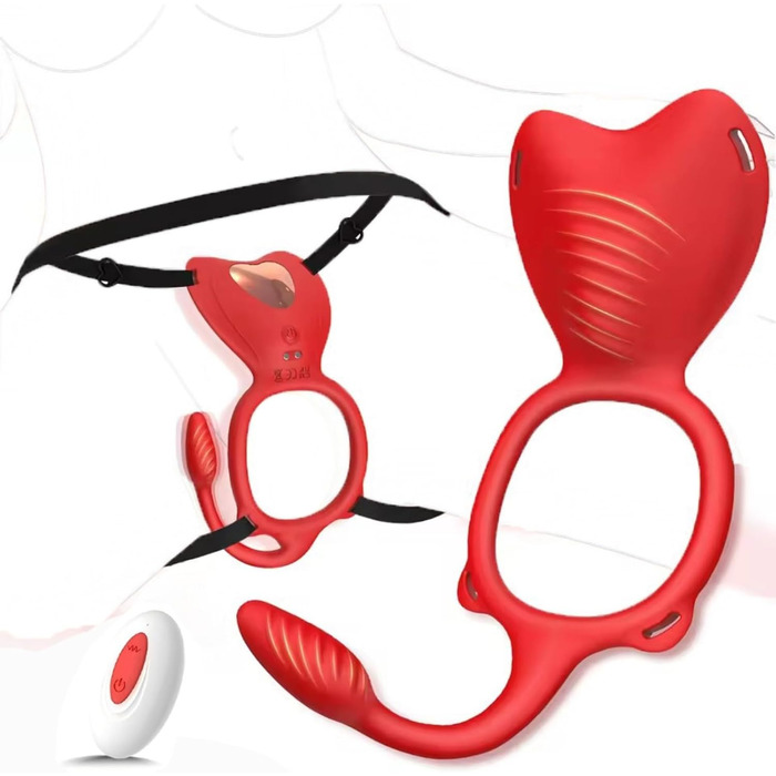 Вібратор для жінок та пар Qhysin, міні-вібратор з кільцем для пениса, 10 режимів, стимулятор G-точки та анусу