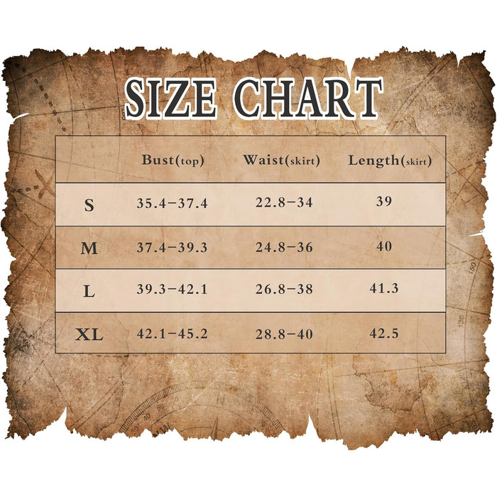 Костюм пірата для жінок CICOCI: ренесансний корсет, стеampunk спідниця, топ, аксесуари пірата, повний костюм на Хелловін, білий/Розкішний сад