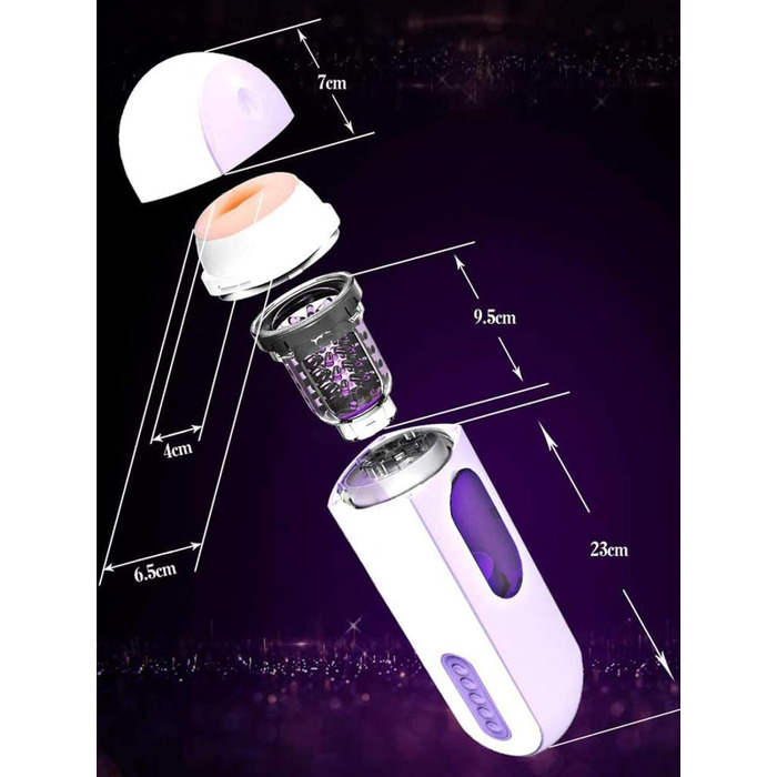Автоматичний секс-іграшка для чоловіків з 10 режимами телескопічної та ротаційної дії. Мастубатор, секс-іграшка для чоловіків