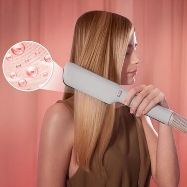 Випрямляч для волосся з функцією обдуву Cecotec Air Lisse Champagne: 3 режими роботи, 3 рівні температури (100-230°C), іонізація, колір шампань