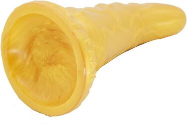 Анальний стимулятор ChicLSQ з сильним присоском, силікон, G-spot, для жінок (Золотий)