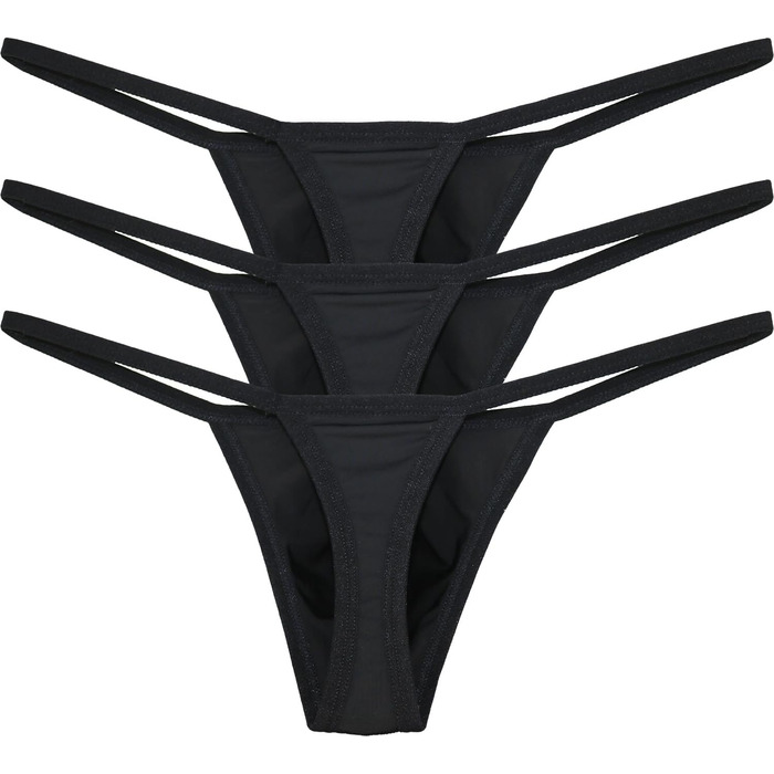 iKingsky чоловіча сумка-сліп, танга, сексуальна вигин, нижня білизна (S, чорний, 3 шт. в упаковці)