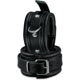 Набори для зв'язування ніг з екошкіри, чорні, преміум-якість