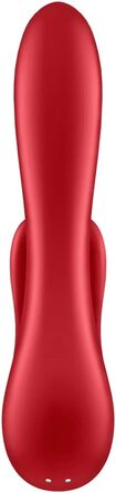 Вібратор Satisfyer Double Flex Connect з Bluetooth-додаток | Інтимні іграшки для жінок | Водонепроникний (IPX7) | З високоякісного силікону | Перезаряджається | Червоний