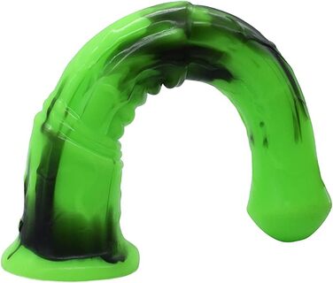 Аналдильт для чоловіків та жінок Roluck 27 см, стимулятор G-точки, масажер простати (зелений + чорний)