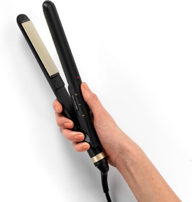 Випрямляч для волосся BaByliss Ceramic ST089E 2-в-1 (випрямлення та завивка), керамічне покриття, 200-230°C, універсальна напруга для подорожей, чорний