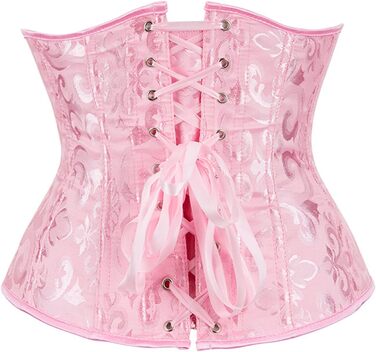 Корсет Sxybox для під грудьми, шнурівка, корсаж, бюстгальтер, рожевий, для Хелловіну та карнавалу