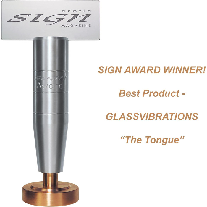 Ділтo з металу GLASSVIBRATIONS Teufelszunge Lucifer (золото/фіолетовий/хром)