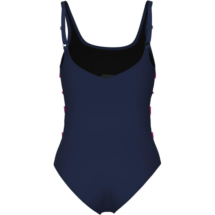 Купальник суцільний Arena Jewel One Piece Low C (48, темно-синій з квітковим малюнком)
