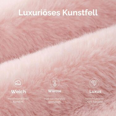 Жіночі домашні капці Snug Leaves з штучним хутром та ефектом пам'яті Memory Foam, рожеві, розмір 42/43 EU