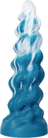 Силіконовий дилда InkfuL D216-S - дилда для дорослих, синій та білий