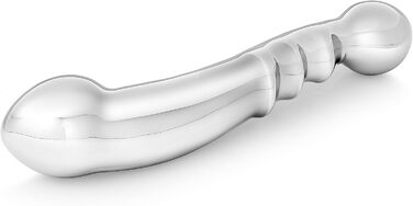 Анальний та вагінальний двосторонній секс-іграшка для чоловіків з нержавіючої сталі, стимулятор простати (DD1)