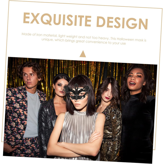 Маска на Хелловін Holibanna з 4-ма кульками: косплей, вечірка, маскарадна маска, аксесуар