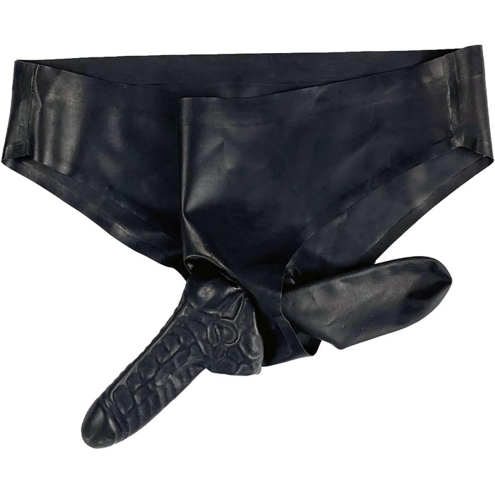 Чоловічі латексні шорти-сліпи, чорні, з двома вирізами, облягаючі, для боді, вечірки, клубу, XXL, спідня білизна