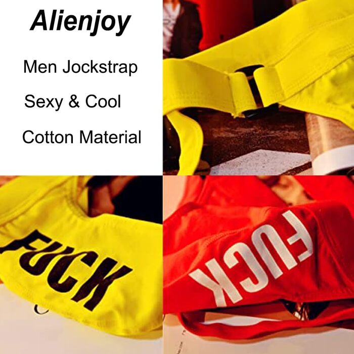 Слідки чоловічі Alienjoy Jockstrap String Tanga з бавовни, 6 шт. (різні кольори)