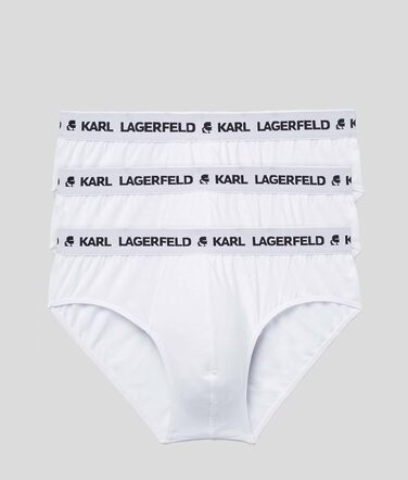 Чоловіча футболка Karl Lagerfeld з логотипом (X3), чорна (M, білий)